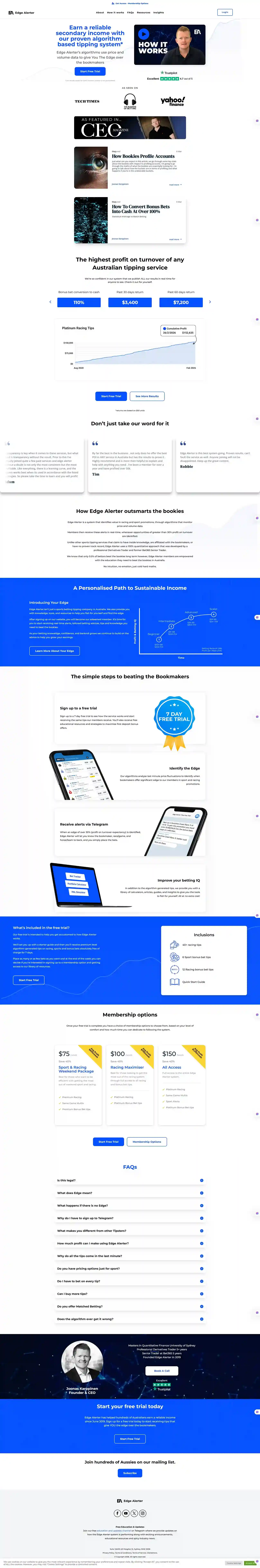 Edge Alerter page 1
